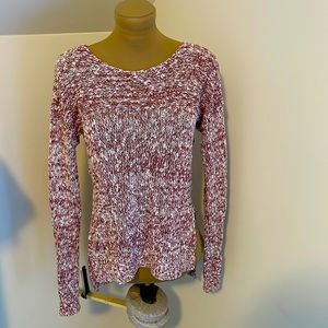 Red/Pink and White Knitted Sweater